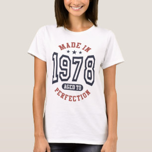 1978 Åldras till födelsedagspresent T Shirt