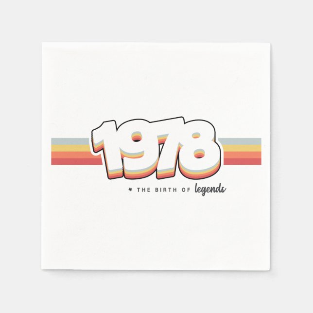 1978 Förklaringars födelse Pappersservett (Framsidan)