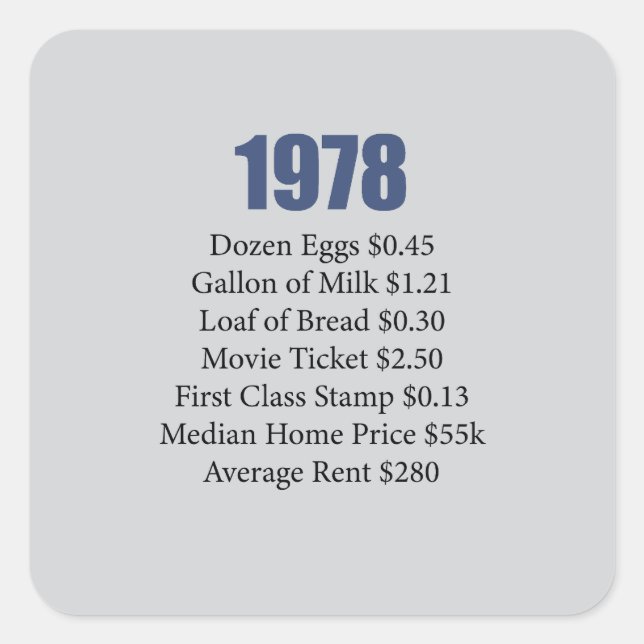 1978 FYRKANTIGT KLISTERMÄRKE (Framsida)