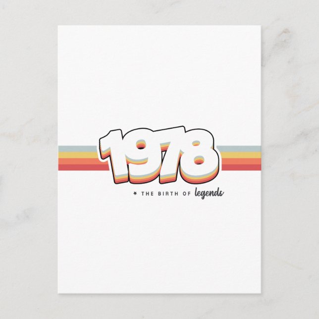 1978 Legendernas födelse Vykort (Framsida)
