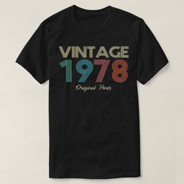 1978 Vintage originaldelar T Shirt (Design framsida)