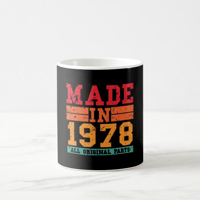 1978 Vintage på födelsedagen Kaffemugg (Center)