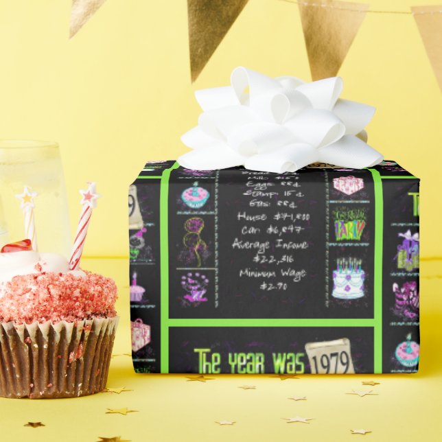 1979 Årets födelsedag Presentpapper (Födelsedagsfest)