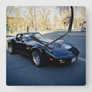 1979 Corvette Classic Sportscar Fyrkantig Klocka