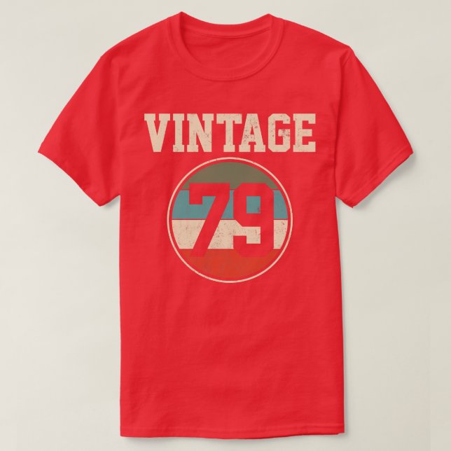 1979 Födelsedag Vintage 3 T Shirt (Design framsida)