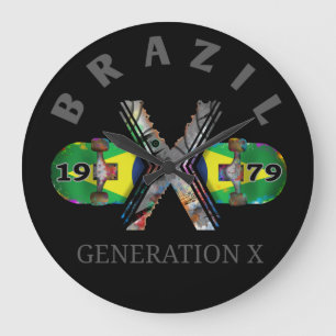 1979 Generation X Brasiliansk skateboard Stor Klocka