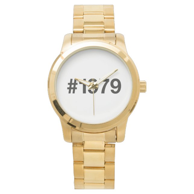 1979 Hashtag 46 födelsedagsdagen Armbandsur (Framsida)