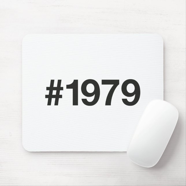 1979 Hashtag 46 födelsedagsdagen Musmatta (Med mus)