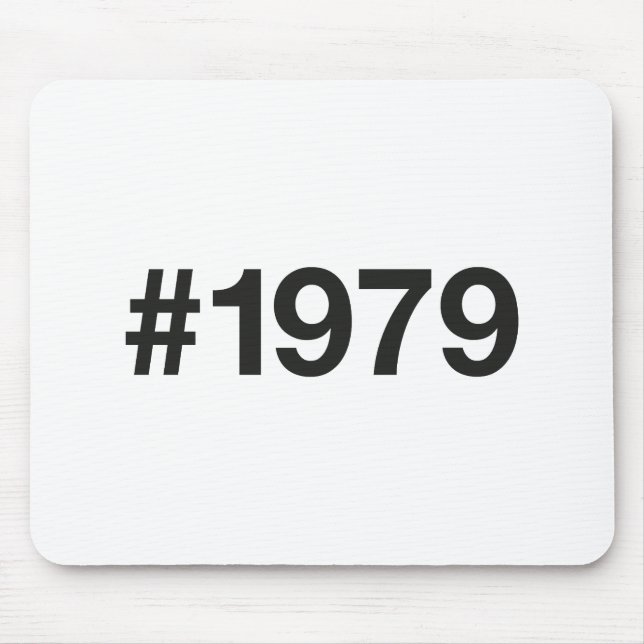 1979 Hashtag 46 födelsedagsdagen Musmatta (Framsidan)