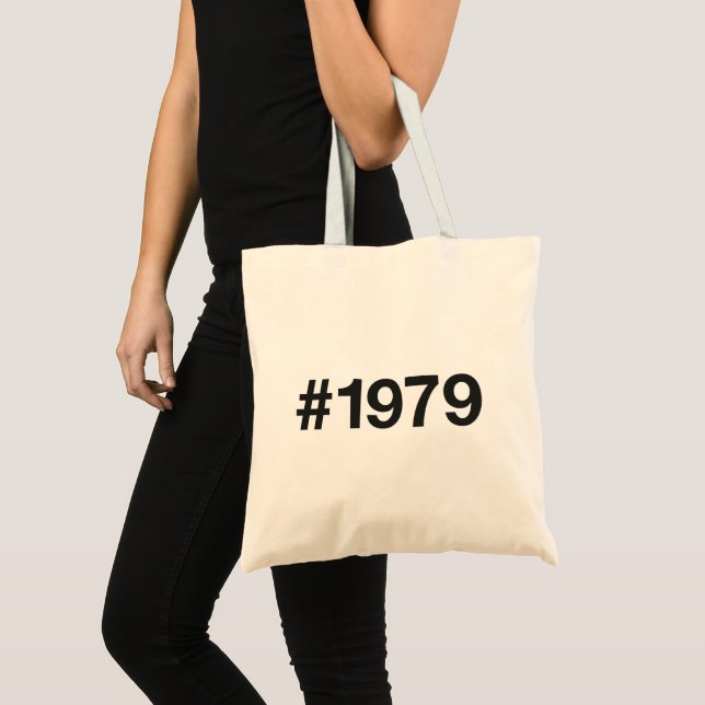 1979 Hashtag 46 födelsedagsdagen Tygkasse (Framsida (produkt))