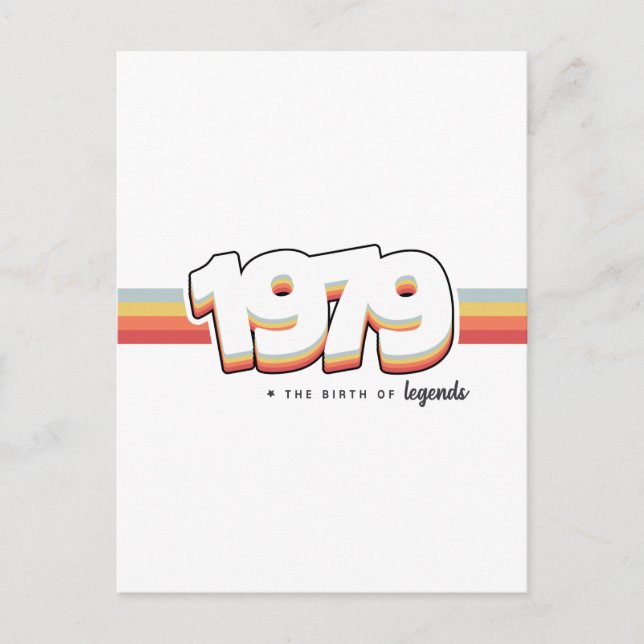 1979 Legender föds Vykort (Framsida)
