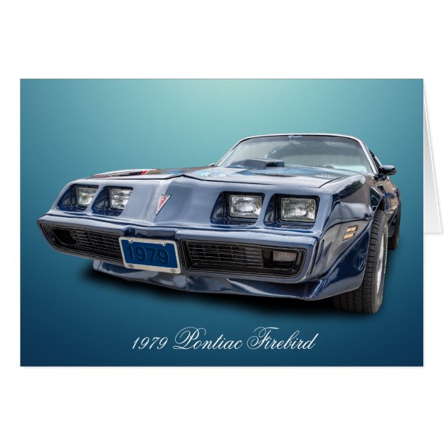 1979 PONTIAC FIREBIRD HÄLSNINGSKORT (Framsidan Horizontal)