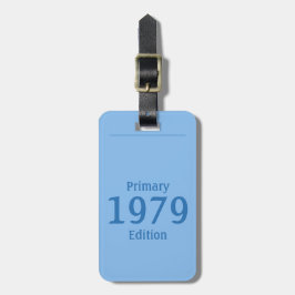 1979 Primär Edition (i havsblå) Bagagebricka