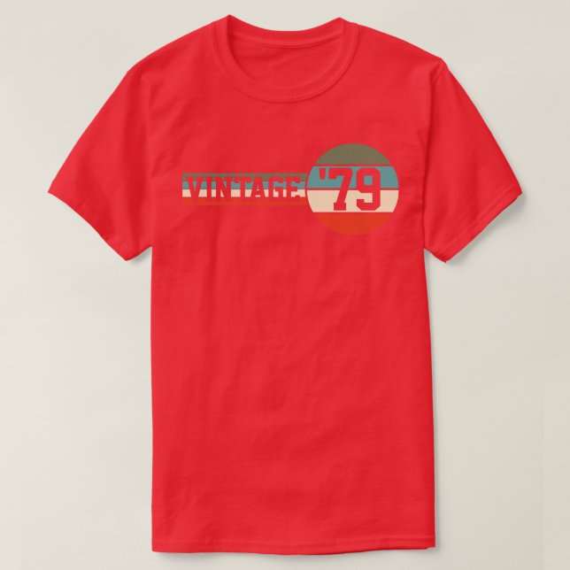 1979 Vintage på födelsedagen T Shirt (Design framsida)