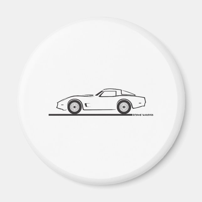 1980-82 Chevrolet Corvette Magnet (Framsidan)