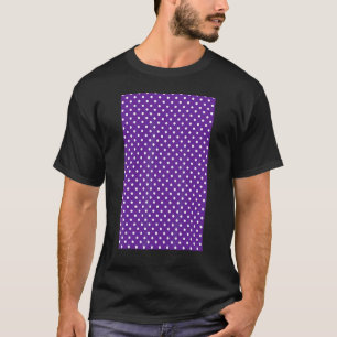 1980 års lilla polkadot Geometric Mönster Lila och T Shirt