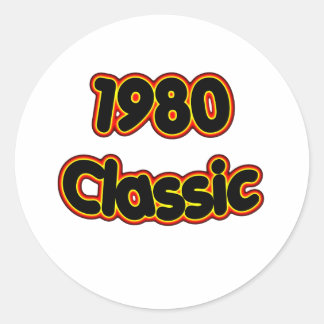 1980 Classic Runt Klistermärke
