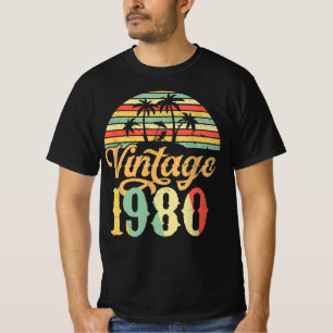 1980 Grattis på födelsedagen Gift, Vintage 1980  T Shirt