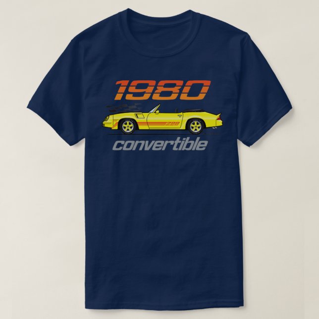1980 Konvertibel T Shirt (Design framsida)