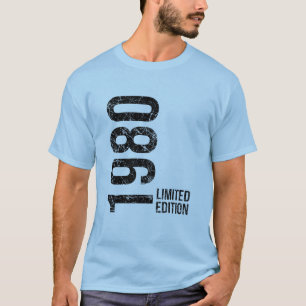 1980 Original Nu 46 Retro Födelsedagsenergi T Shirt
