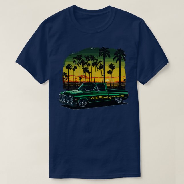 1980 Platta Grönten Chevy C10 T Shirt (Design framsida)