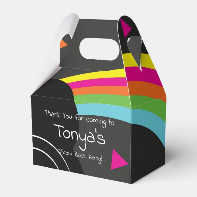 1980:s 90-tal Retro Rainbow Presentaskar (Framsidan Sidan)