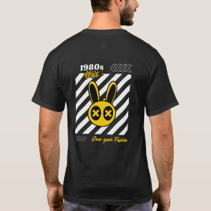 1980:s Mode Fläkt Shirt, Streetwear för manar T Shirt