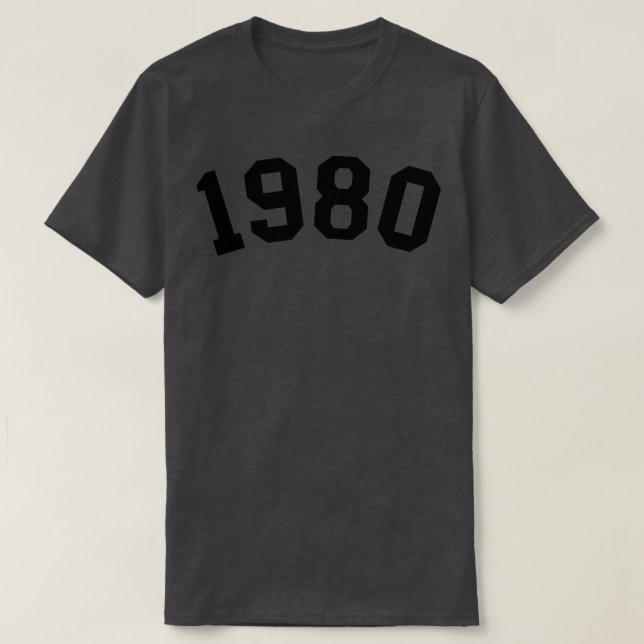1980 T SHIRT (Design framsida)