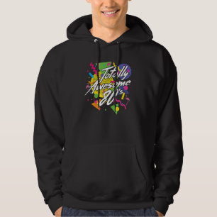 1980-talet, fullrad stil födelsedag 80 år hoodie