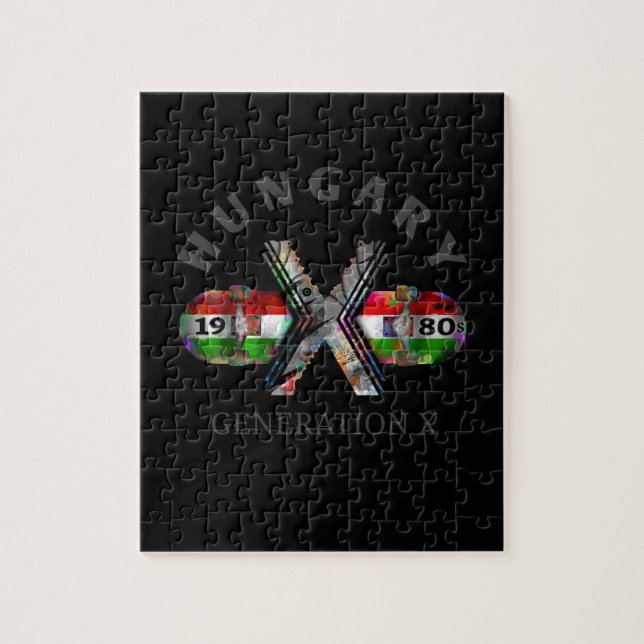 1980-talets Generation X Ungerns Skateboard Pussel (Vertikal)
