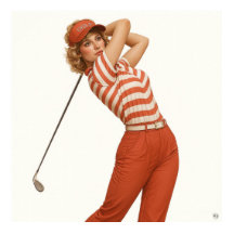 1980-talets golfmode - konsttryck