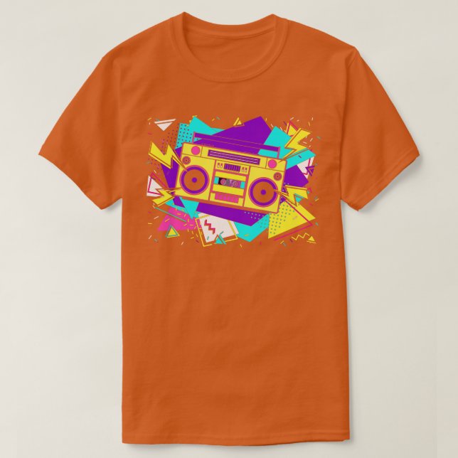 1980-talets kassett 80-årsjubileum t shirt (Design framsida)