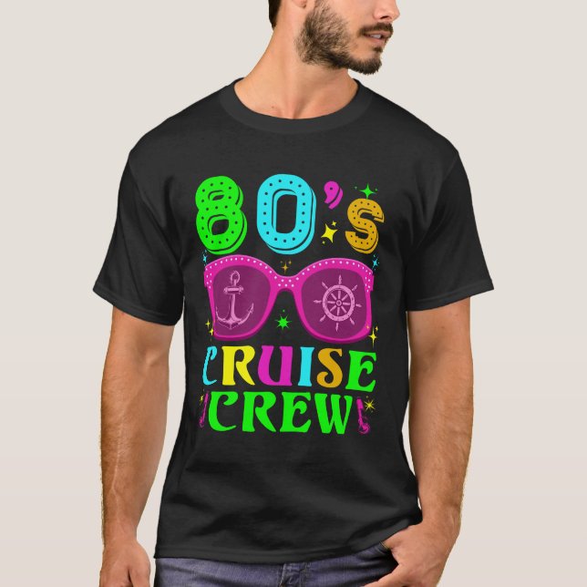 1980-talets kryssning i Resa, Retro Stil 80 T Shirt (Framsida)