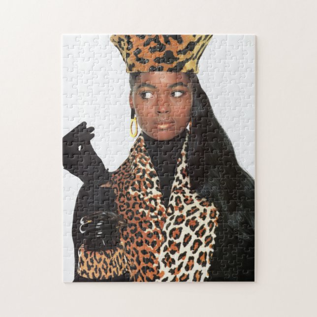 1980-talets Mode Leopard Skriv ut Jigszons Puzzle Pussel (Vertikal)