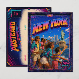 1980-talets New York vykort 80-tal Retro