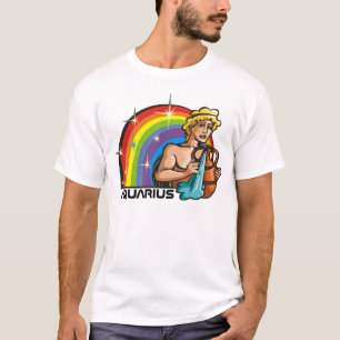 1980-talets regnbåge med Aquarius Man med Vatten V T Shirt