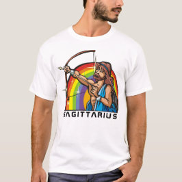 1980-talets regnbåge med Sagittarius Archer T Shirt
