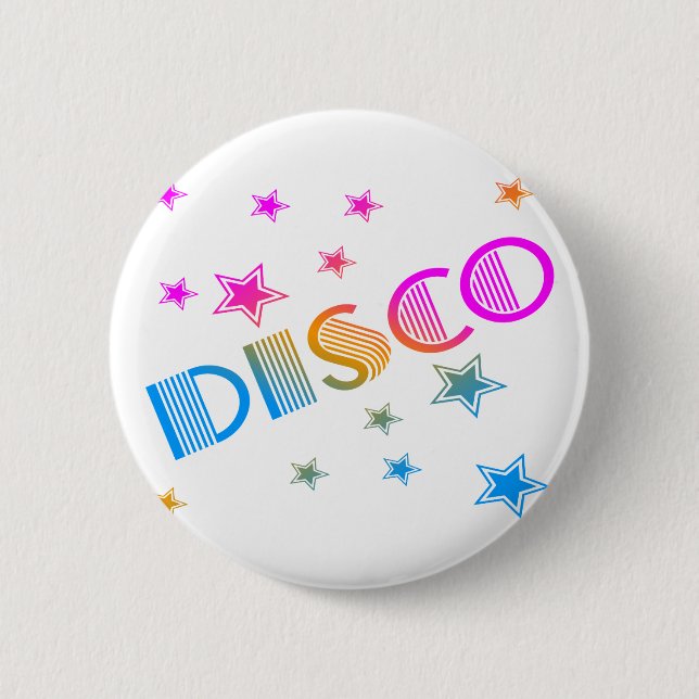 1980-talets RETRO DISCO-STARS Knapp (Framsida)