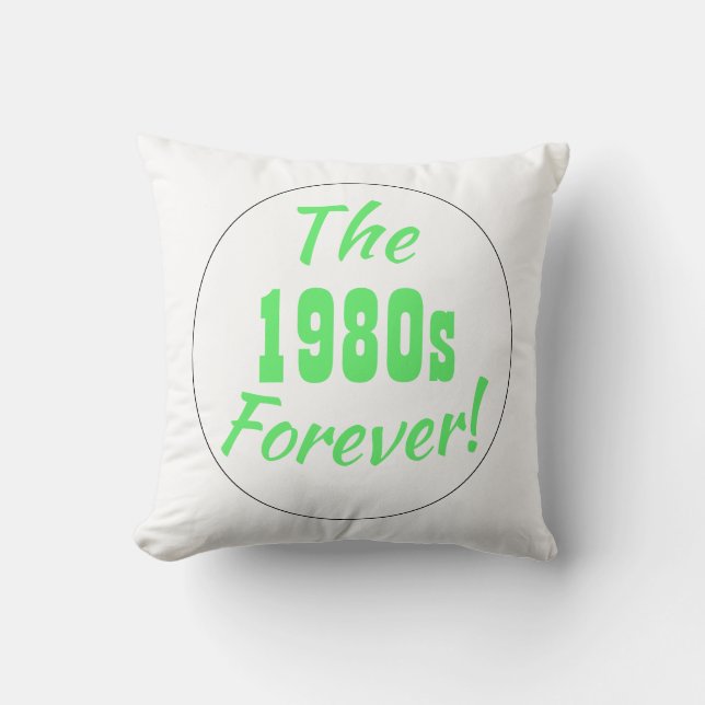 1980-talets Retro-ordstäv, Rollig 80-tals typograf Kudde (Framsida)