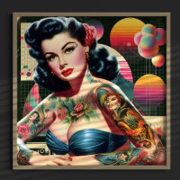 1980-talets Retrowave-Pin-up