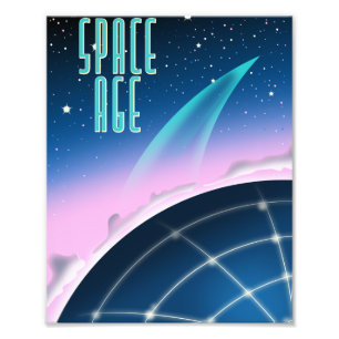 1980-talets rymd tävling poster