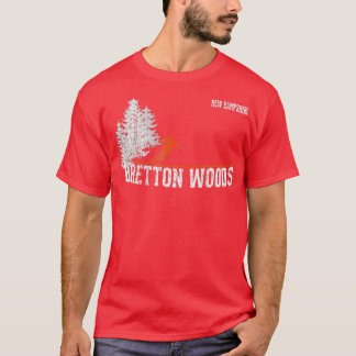 1980-talets Stil Bretton Skogen NH-Vintage Skiing T Shirt