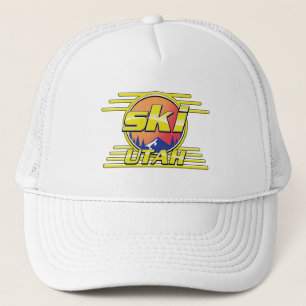 1980-talets Utah Ski-logotyp Keps