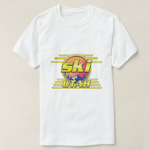 1980-talets Utah Ski-logotyp T Shirt