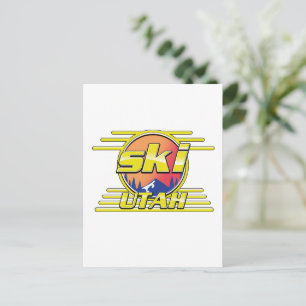 1980-talets Utah Ski-logotyp Vykort