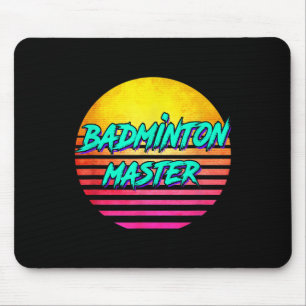1980-tals Retro Badmintonmästare Musmatta