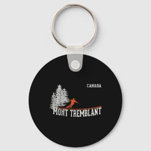 1980-tals stil Mont Tremblant Can. Vintage skidåkn Nyckelring