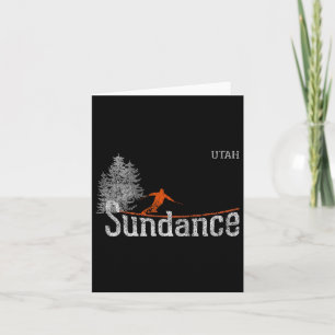 1980-tals stil Sundance Utah Vintage Skidåkning  Kort