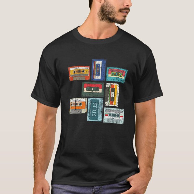 1980S Mixtape Retro 80 Cassettes 80S Music C T Shirt (Framsida)