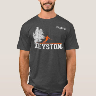1980s Style Keystone CO Vintage Skiing T Shirt